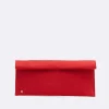 Bolsos Mano*Cuplé Cartera Iman Ultrasuede Rojo