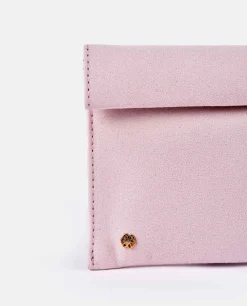 Bolsos Mano*Cuplé Cartera Iman Ultrasuede Rosa Palo