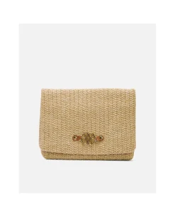 Bolsos Mano*Cuplé Cartera Mano Rafia Beig