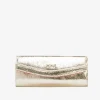 Bolsos Mano*Cuplé Cartera Mano Solapa Serpiente Oro