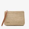 Bolsos Mano*Cuplé Cartera Rafia Beig