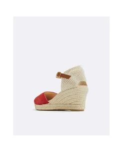 Cuñas*Cuplé Cuna Yute Con Con Pulsera Serraje Rojo