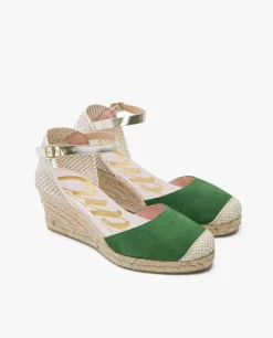 Cuñas*Cuplé Cuna Yute Con Con Pulsera Serraje Verde
