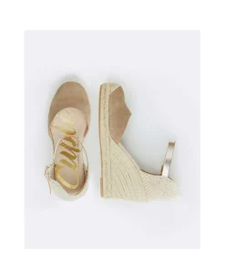Cuñas*Cuplé Cuna Yute Con Pulsera Serraje Topo