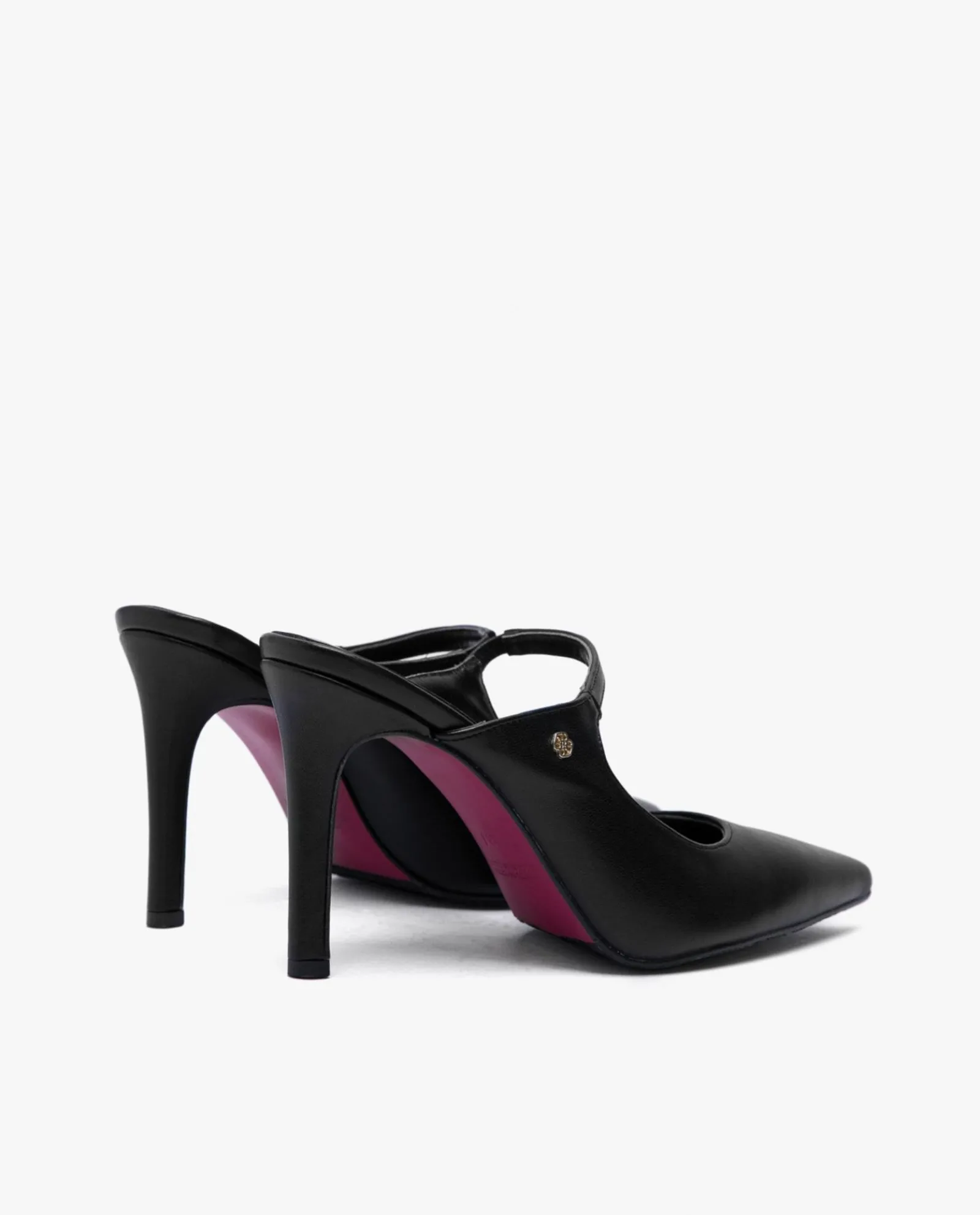 Salones & Stilletos*Cuplé Destalonado Adorno Tecnopiel Negro