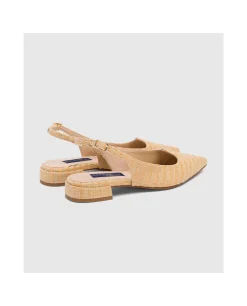 Zapatos Planos*Cuplé Francesita Canos Rafia Beig
