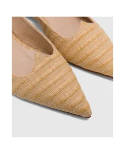 Zapatos Planos*Cuplé Francesita Canos Rafia Beig