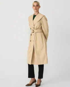 Chaquetas Y Abrigos*Cuplé Gabardina Sarga Beig
