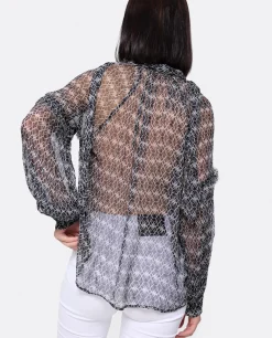 Camisas Y Tops*Cuplé Maxiblusa Romantica Gasa Monogram