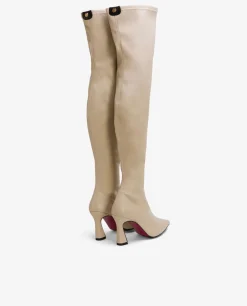 Botas Y Botines*Cuplé Maxibota T/A Tecnopiel Beig