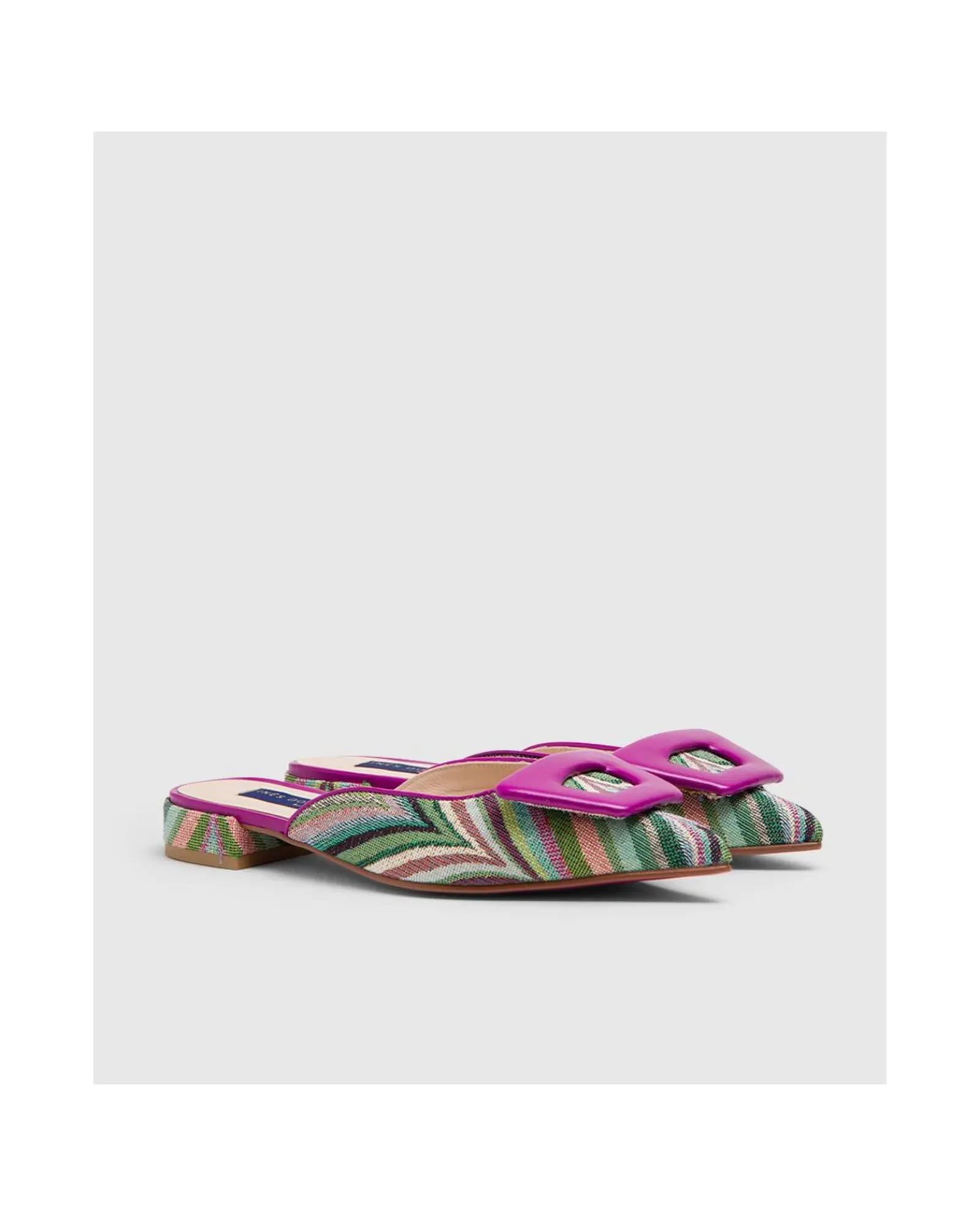 Zapatos Planos*Cuplé Mule Ubeda Textil Multicolor