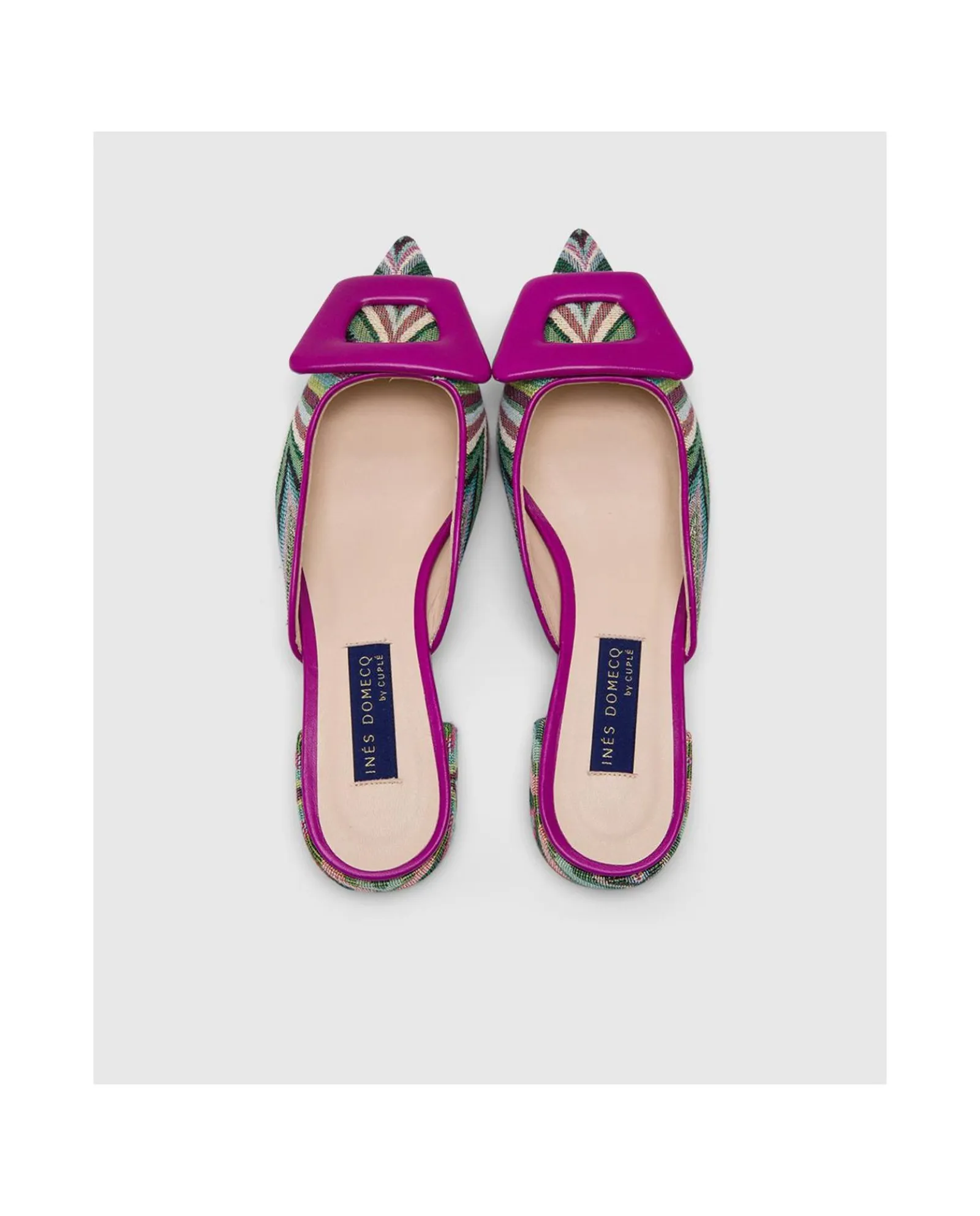 Zapatos Planos*Cuplé Mule Ubeda Textil Multicolor