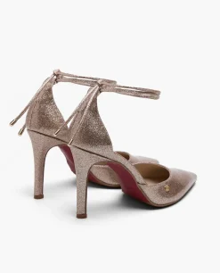 Salones & Stilletos*Cuplé Pala Talon Alto Charol Salmon
