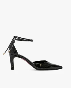 Salones & Stilletos*Cuplé Pala Talon Medio Charol Negro