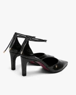 Salones & Stilletos*Cuplé Pala Talon Medio Charol Negro