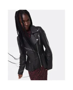 Pelo Y Piel*Cuplé Pelum Biker Chaqueta Piel Negro