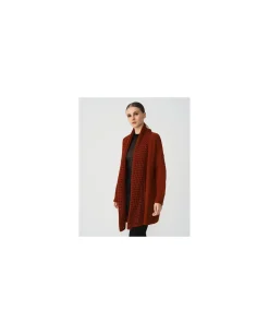 Sudaderas Y Jerseis*Cuplé Rebeca Crochet Punto Naranja