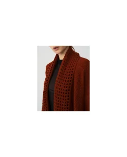 Sudaderas Y Jerseis*Cuplé Rebeca Crochet Punto Naranja