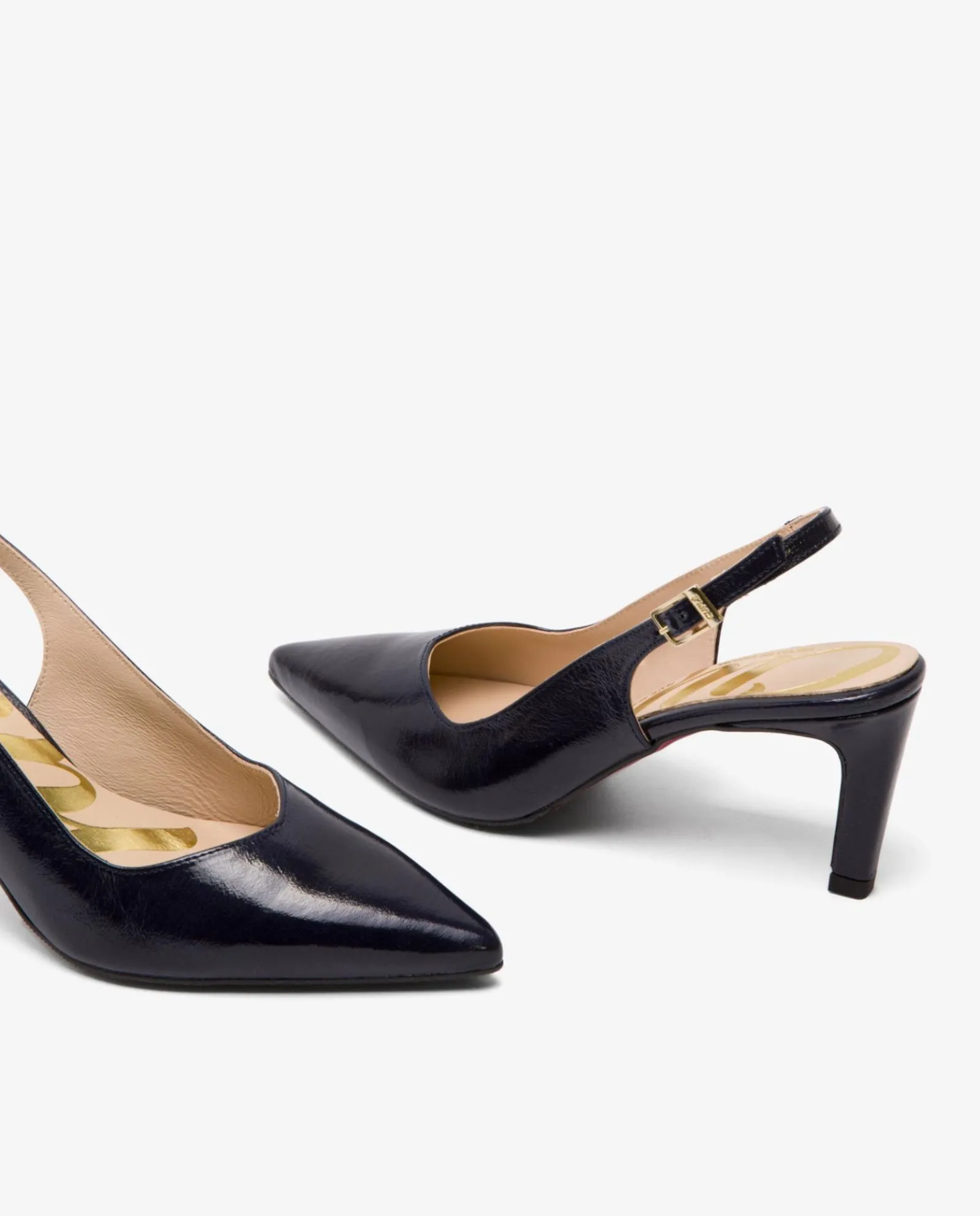 Salones & Stilletos*Cuplé Salon Destalonado Pico Tecnopiel Marino