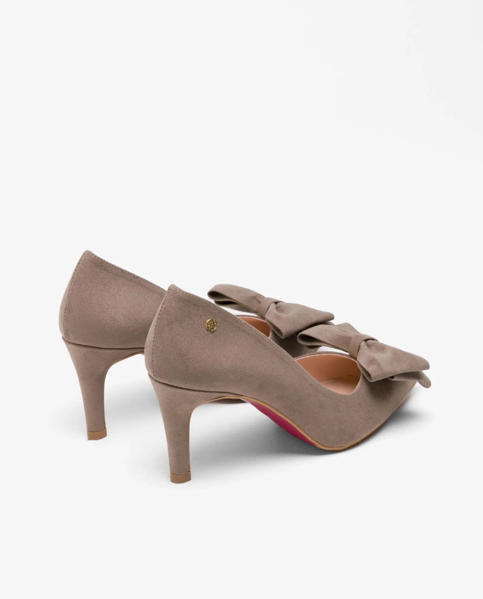Salones & Stilletos*Cuplé Salon Lazo Ultrasuede Vison