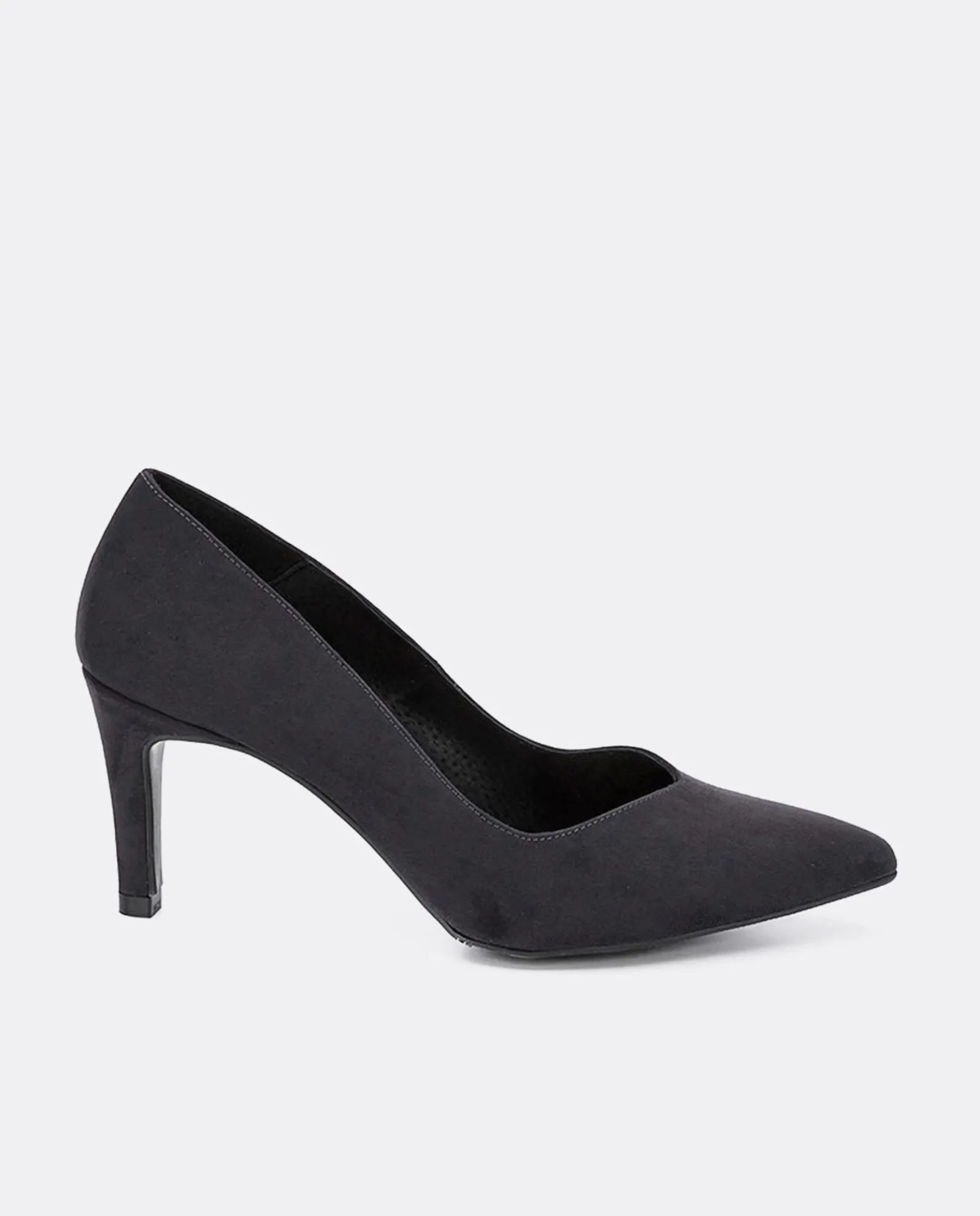Salones & Stilletos*Cuplé Salon Pico Ultrasuede Antracita