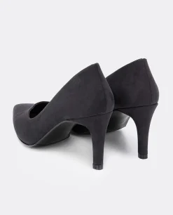 Salones & Stilletos*Cuplé Salon Pico Ultrasuede Antracita