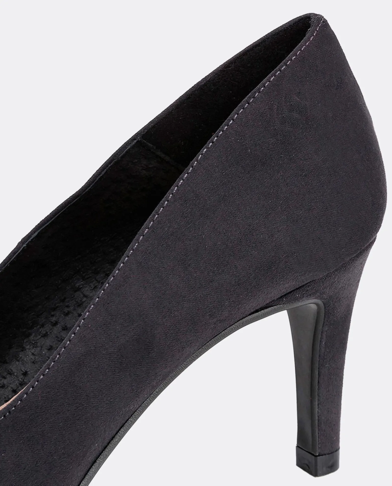 Salones & Stilletos*Cuplé Salon Pico Ultrasuede Antracita