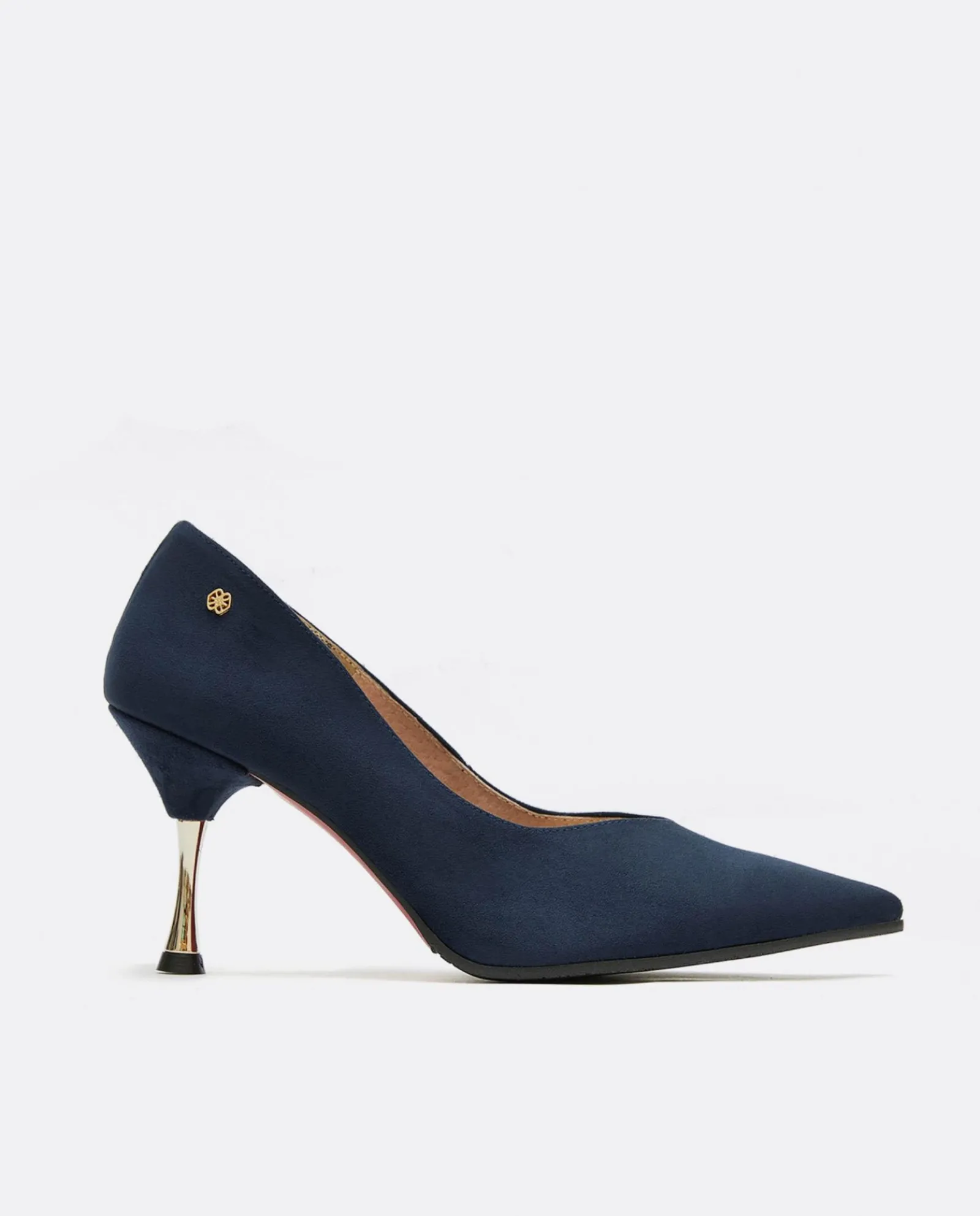 Salones & Stilletos*Cuplé Salon Pico Ultrasuede Marino