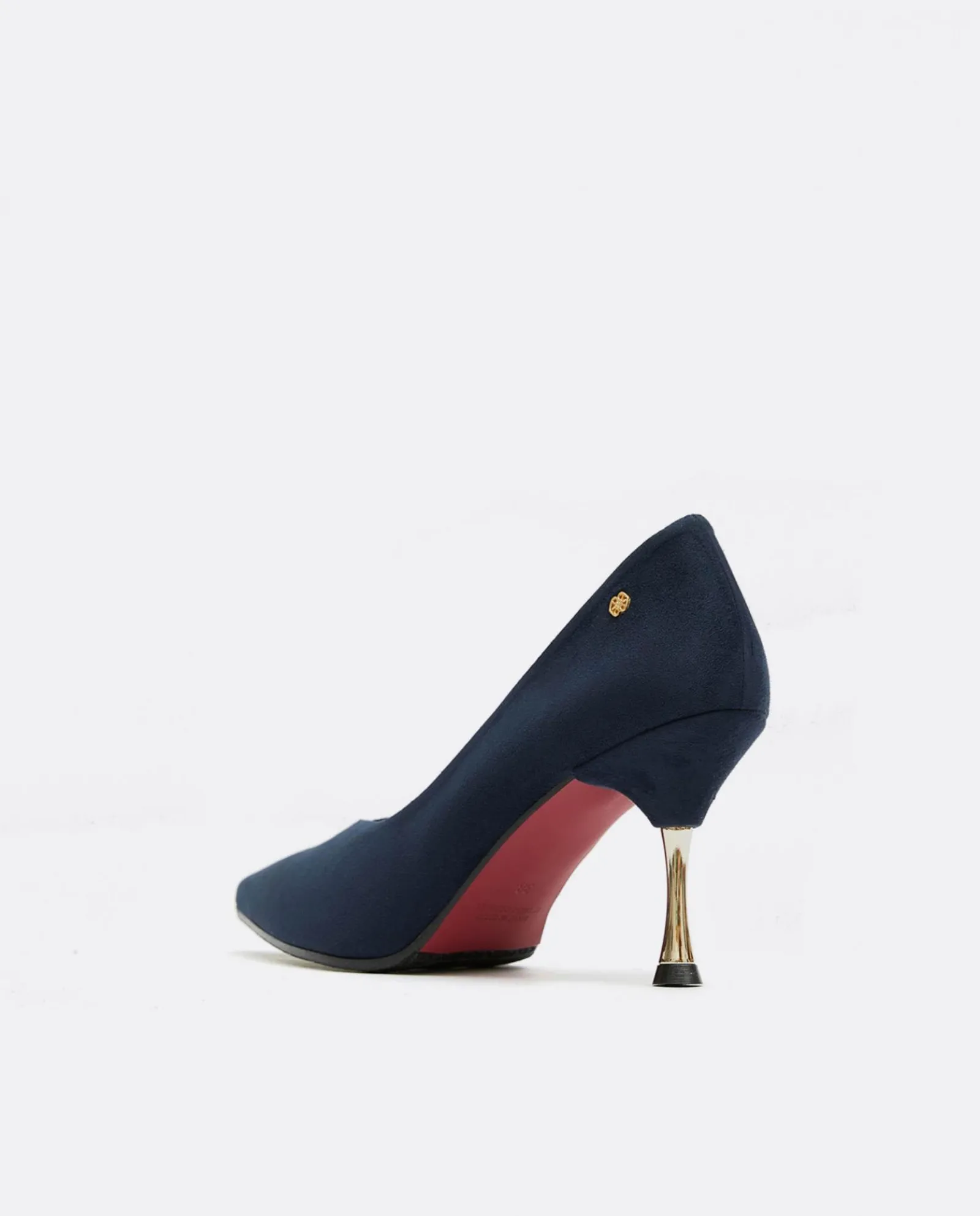 Salones & Stilletos*Cuplé Salon Pico Ultrasuede Marino