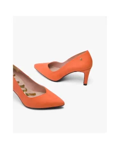 Salones & Stilletos*Cuplé Salon Pico Ultrasuede Naranja