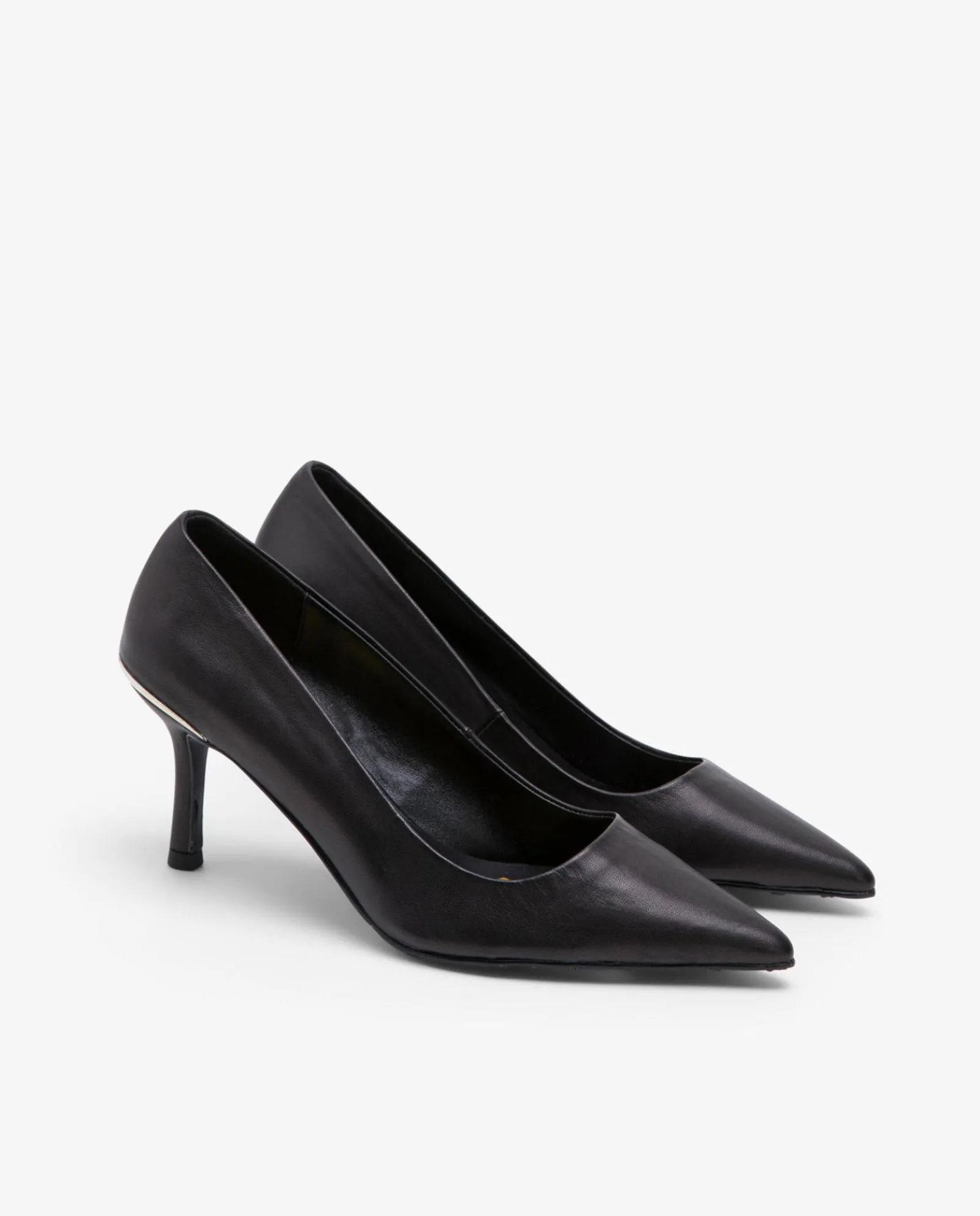 Salones & Stilletos*Cuplé Salon T/Metal Napa Negro