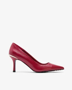 Salones & Stilletos*Cuplé Salon T/Metal Napa Rojo
