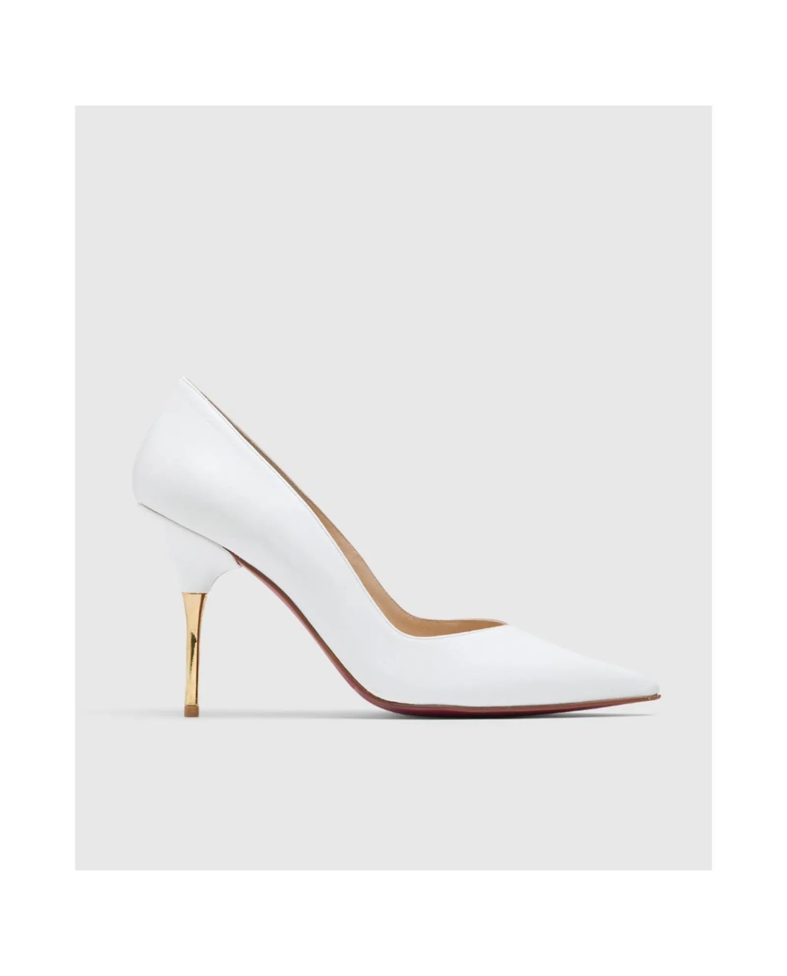Zapatos Tacón*Cuplé Salon Vera Piel Blanco