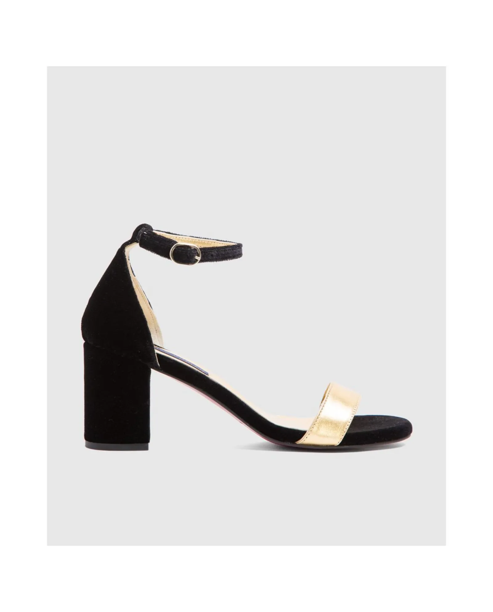 Special Prices*Cuplé Sandalia Alicante Terciopelo Negro
