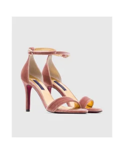 Special Prices*Cuplé Sandalia Almeria Terciopelo Rosa