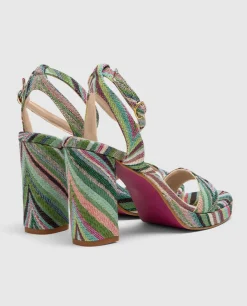 Sol Ines Domecq*Cuplé Sandalia Conil Textil Multicolor