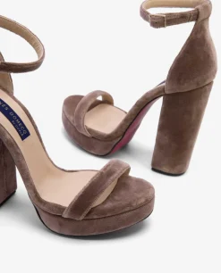 Special Prices*Cuplé Sandalia Malaga Terciopelo Beig