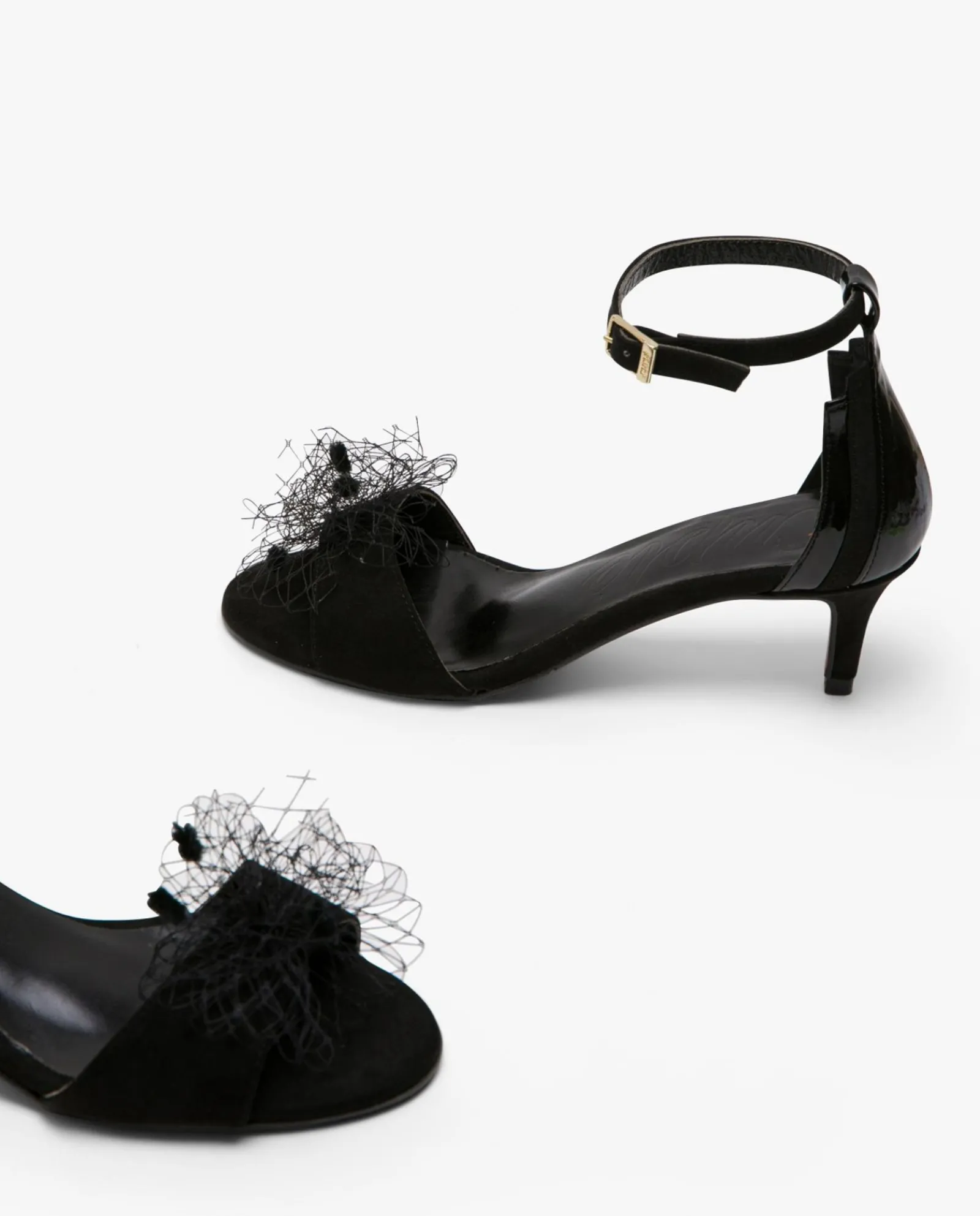 Sandalias*Cuplé Sandalia Pala Ultrasuede Negro