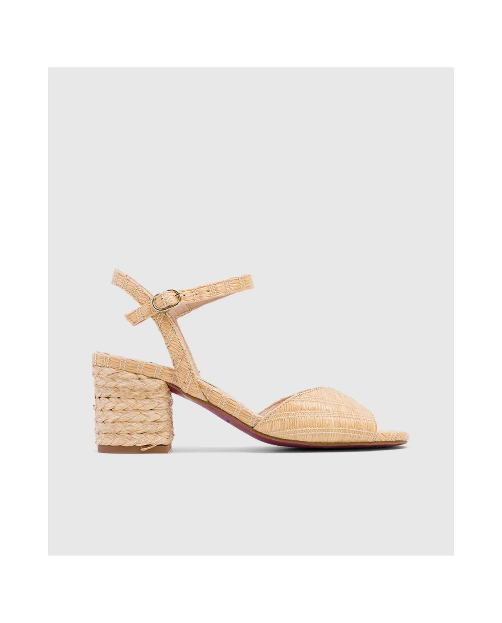 Zapatos Tacón*Cuplé Sandalia Sanlucar Rafia Cuero