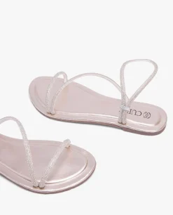 Sandalias*Cuplé Sandalia Strass Cuentas Plata