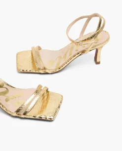 Sandalias*Cuplé Sandalia Tiras Serpiente Oro