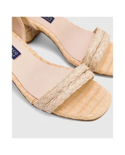 Zapatos Tacón*Cuplé Sandalia Zahara Rafia Beig
