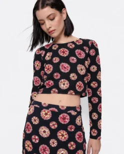 Camisas Y Tops*Cuplé Top Gasa Estampado Flor Multi