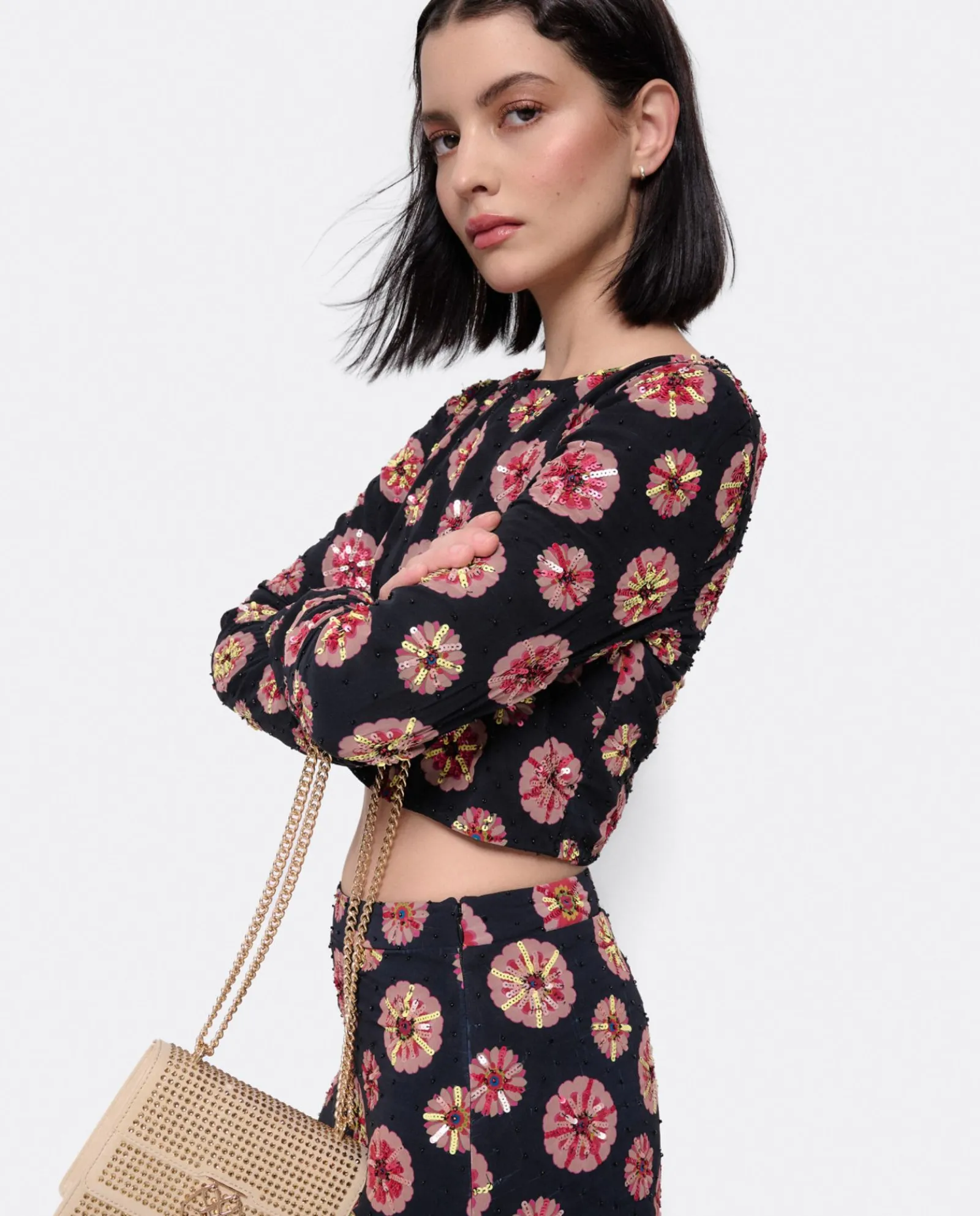 Camisas Y Tops*Cuplé Top Gasa Estampado Flor Multi