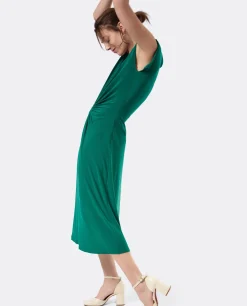 Vestidos*Cuplé Vestido Aro Cintura Punto Verde