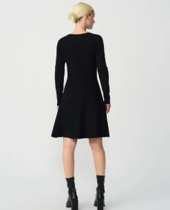 Vestidos*Cuplé Vestido Corto Perlas Punto Negro