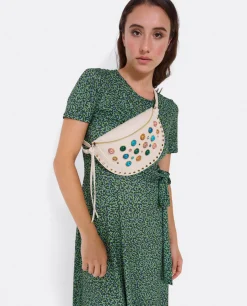 Vestidos*Cuplé Vestido Manga Corta Nudo Delantero Punto Leopardo
