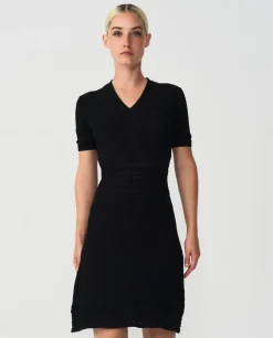 Vestidos*Cuplé Vestido M/C Punto Negro