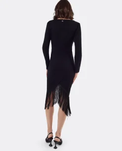Vestidos*Cuplé Vestido Nudo Punto Negro