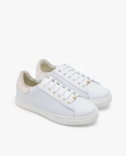 Deportivas*Cuplé Zapatillas Piel Logos Blanco